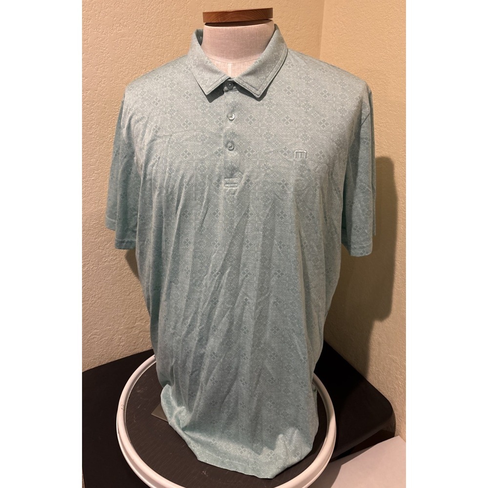 TravisMathew Mens Acropolis Golf Polo Shirt Sz XXL Embroidered Logo